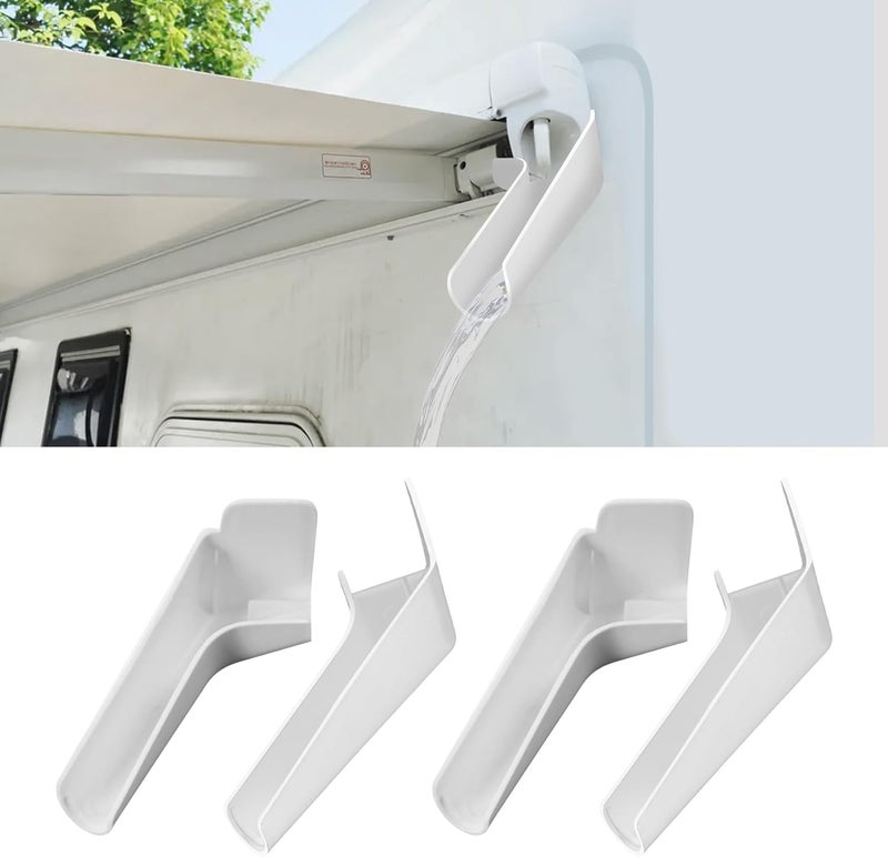 PACLVIO 4 قطع من ملحقات فوهات مزاريب الأمطار للسيارات الترفيهية - Image 1