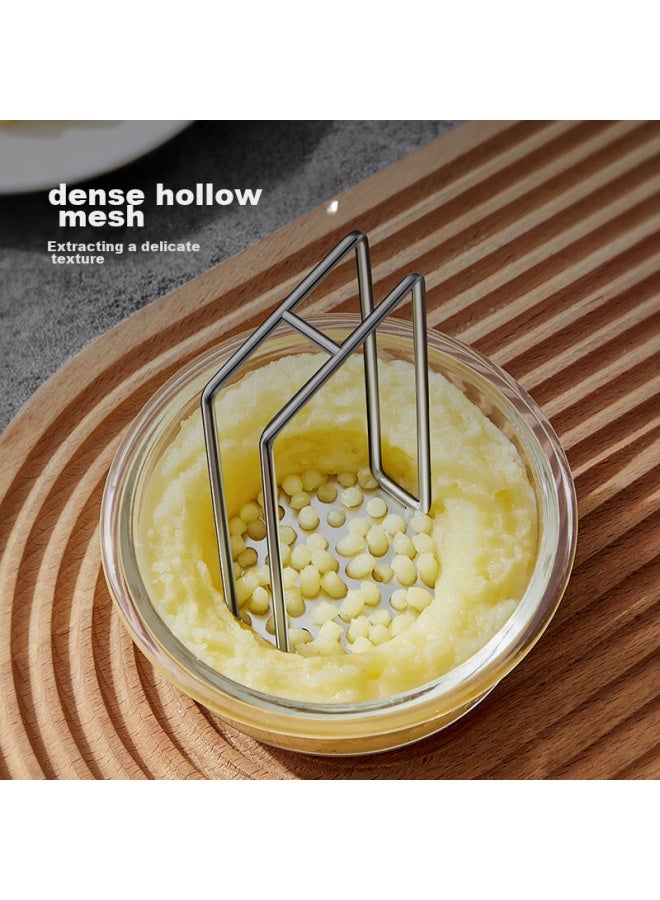 COOKER KING Chuidahuang Potato Masher, Full 304 Stainless Steel, Baby Food Tool, Grinder, Mashing Device - Image 5