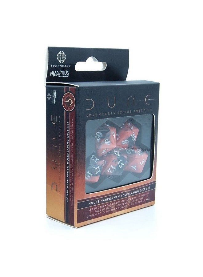 Modiphius Dune RPG Dice Set - Harkonnen,Multi
