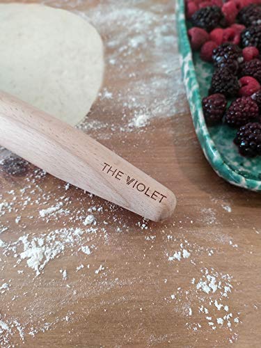 THE VIOLET Wooden French Rolling Pins for Baking, Fondant, Pasta, Dough, Pastry, Pizza, Cookies, Wood Rolling Pin, 17" Tapered Design - Essential Kitchen Tools (French 17 Inch) - Image 4