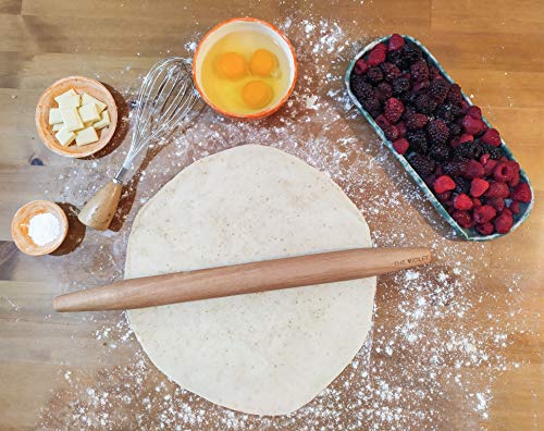 THE VIOLET Wooden French Rolling Pins for Baking, Fondant, Pasta, Dough, Pastry, Pizza, Cookies, Wood Rolling Pin, 17" Tapered Design - Essential Kitchen Tools (French 17 Inch) - Image 5