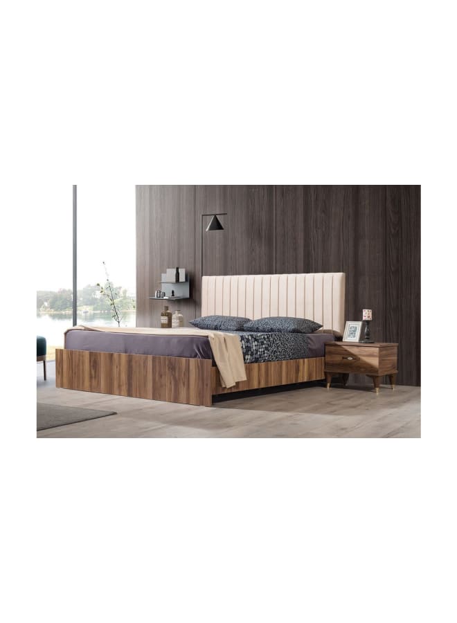 ريترو RA-BD13 سرير 200×168×110سم - بني×بيج - Image 1