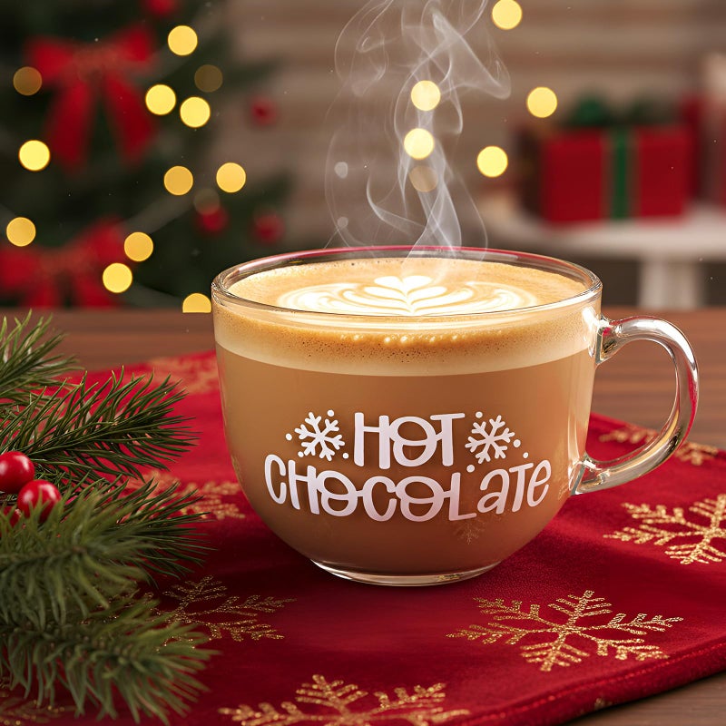 Sliner 6 Pcs Valentines Day Candy Heart Glass Coffee Mugs with Handle, 16 oz Clear Love Conversation Coffee Mugs Irish Glasses Cups for Valentine Gifts Beverages Latte Hot Chocolate(Conversation) - Image 2