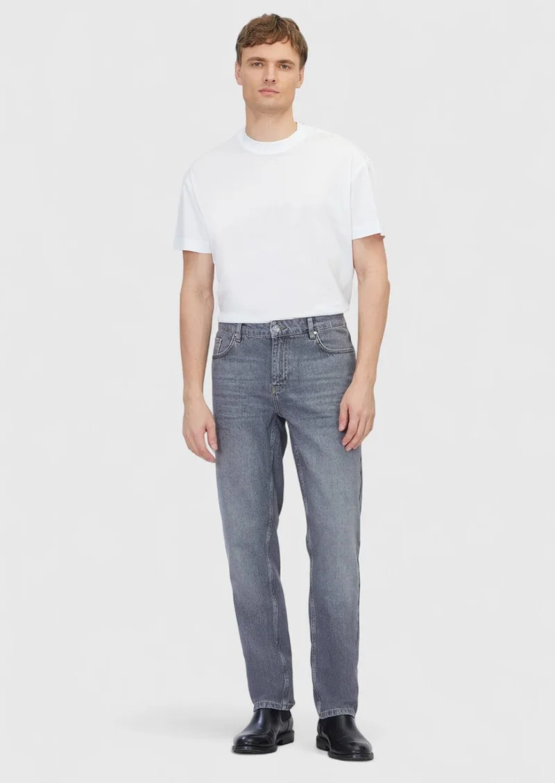 RAMSEY White Plain Crew Neck 100% Cotton T-Shirt