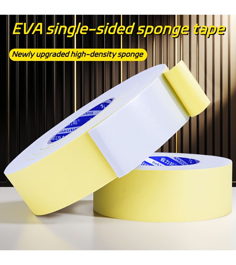 شريط EVA فوم أبيض ذاتي اللصق بعرض 40 مم لعزل الصوت للأبواب والنوافذ - Image 1