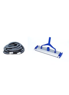 PETSON PETSON 135 Inch Aluminum Anodised Vacuum Head with Bottom Brush and 30 Meter in Length Hose Pipe 38mm EVA Vacuum Hose with Standard Cuff Link  - Image 1