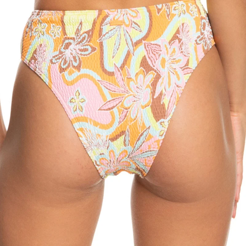 روكسي Floraldelic High Leg Bikini Bottom - Women
