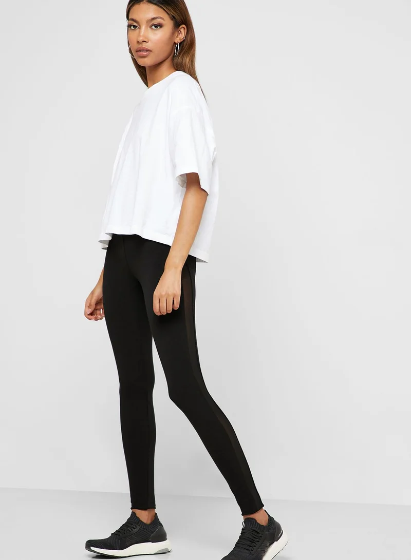 ONLY Side Mesh Panel Leggings