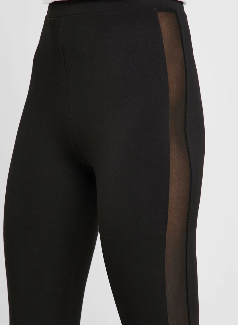 ONLY Side Mesh Panel Leggings