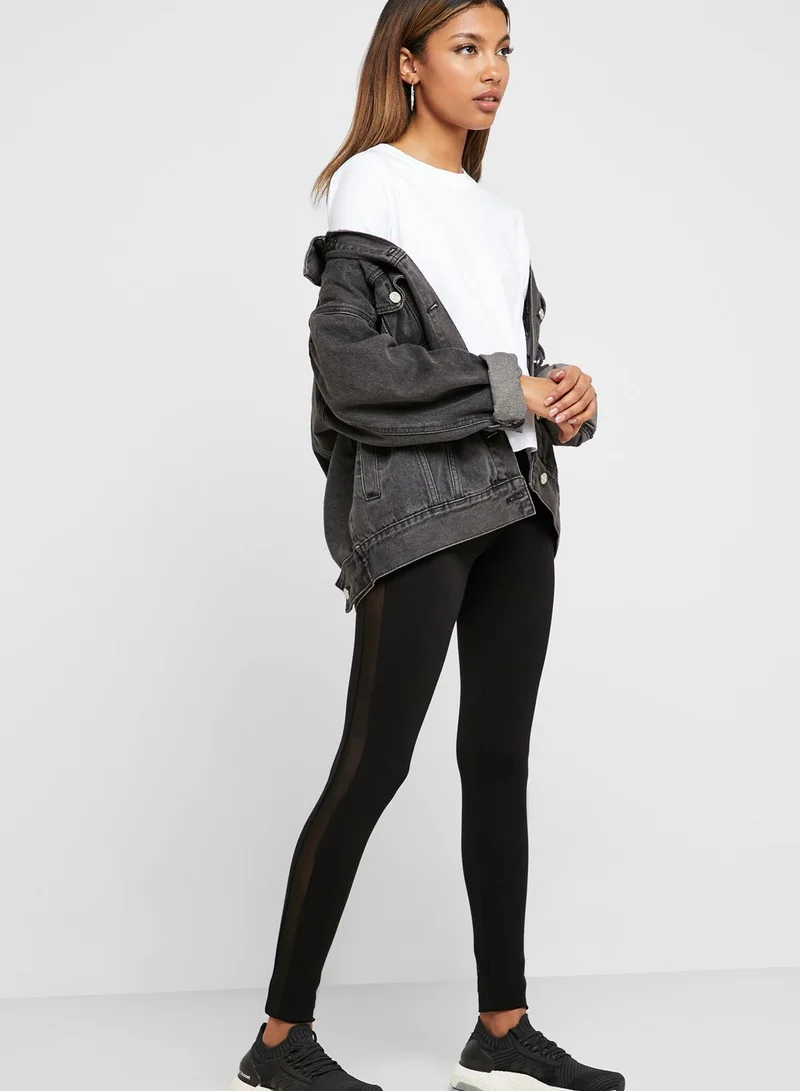 ONLY Side Mesh Panel Leggings