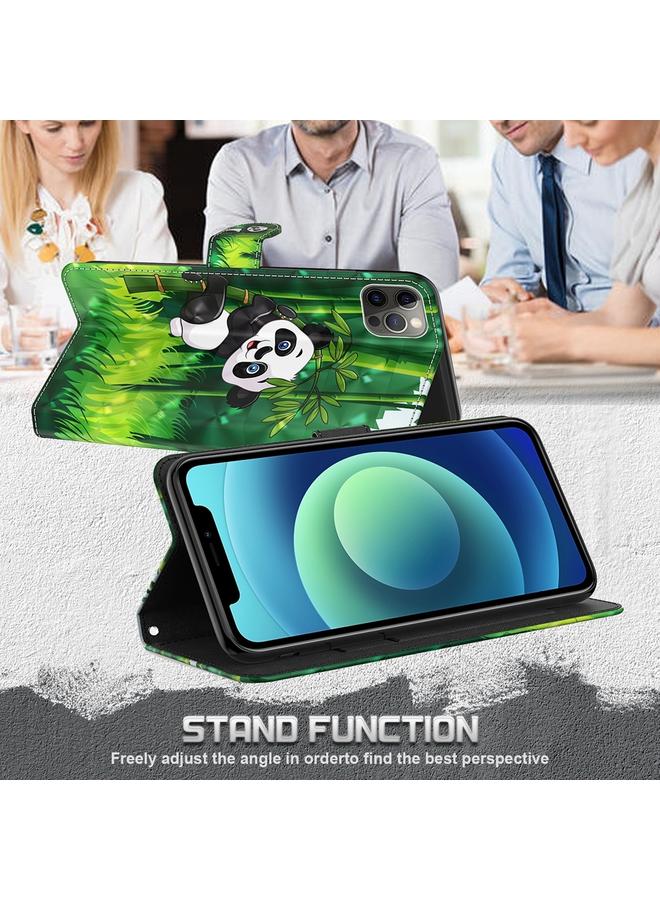 إيروريكس جراب لهاتف Samsung Galaxy A15 بنمط رسم ثلاثي الأبعاد من الجلد القابل للطي - Image 5