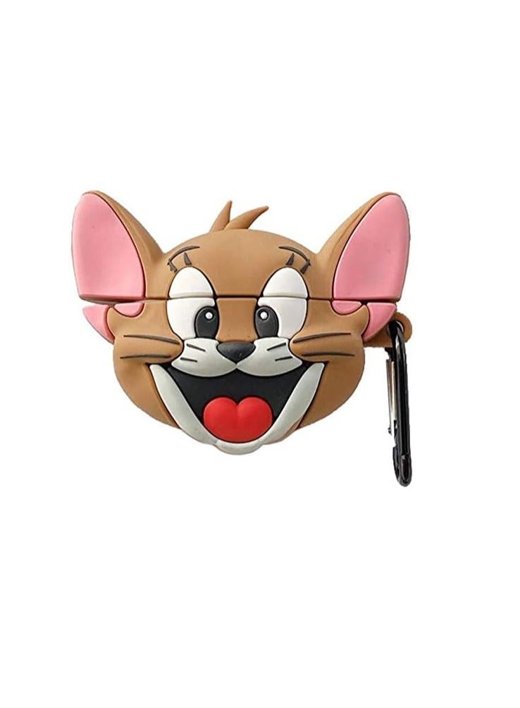 AirPods Pro 2 Case Soft Silicone Shockproof Cover for Apple Airpods Pro 2nd, New 3D Cute Cartoon Creative Fun Case with Keychain Design For Airpods Pro Case (black staion)  - Image 1