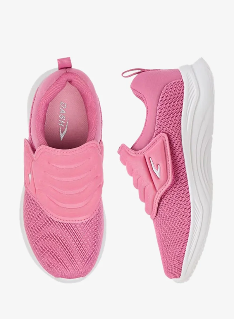 Dash Girls Textured Sneakers Hook and Loop Closure