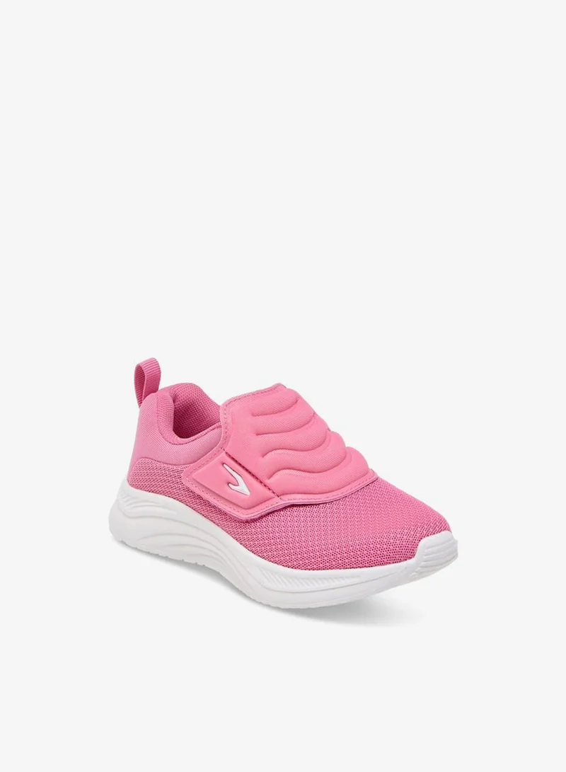 Dash Girls Textured Sneakers Hook and Loop Closure