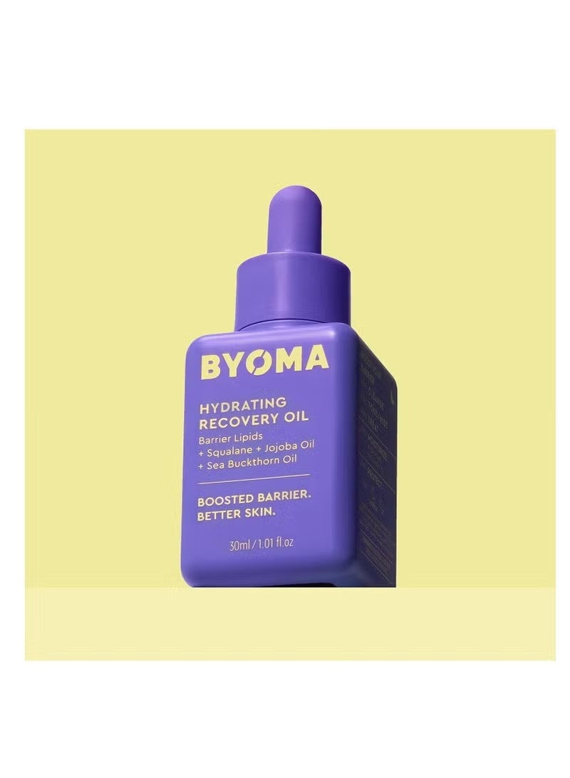 BYOMA Hydrating Recovery Oil Luxury Face Oil With Squalane Jojoba Oil & Seabuckthorn Oil Instant Radiant And Glowy Skin Barrier Repair Facial Oil 1.01 Fl. Oz - Image 5