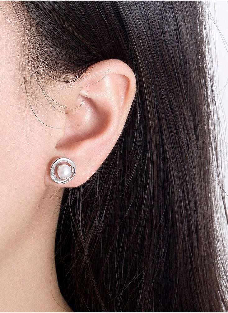 xozgdovg Temperament wave bead earrings high sense atmosphere earrings  - Image 3