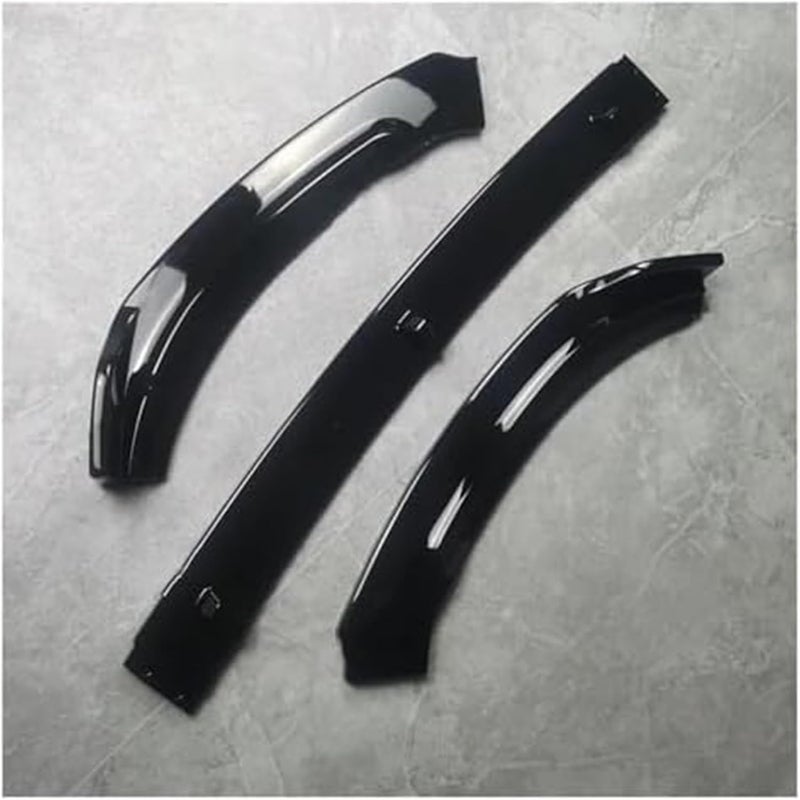 DEMULAX Gloss Black Front Bumper Lip Spoiler Splitter for VW Polo - Image 2