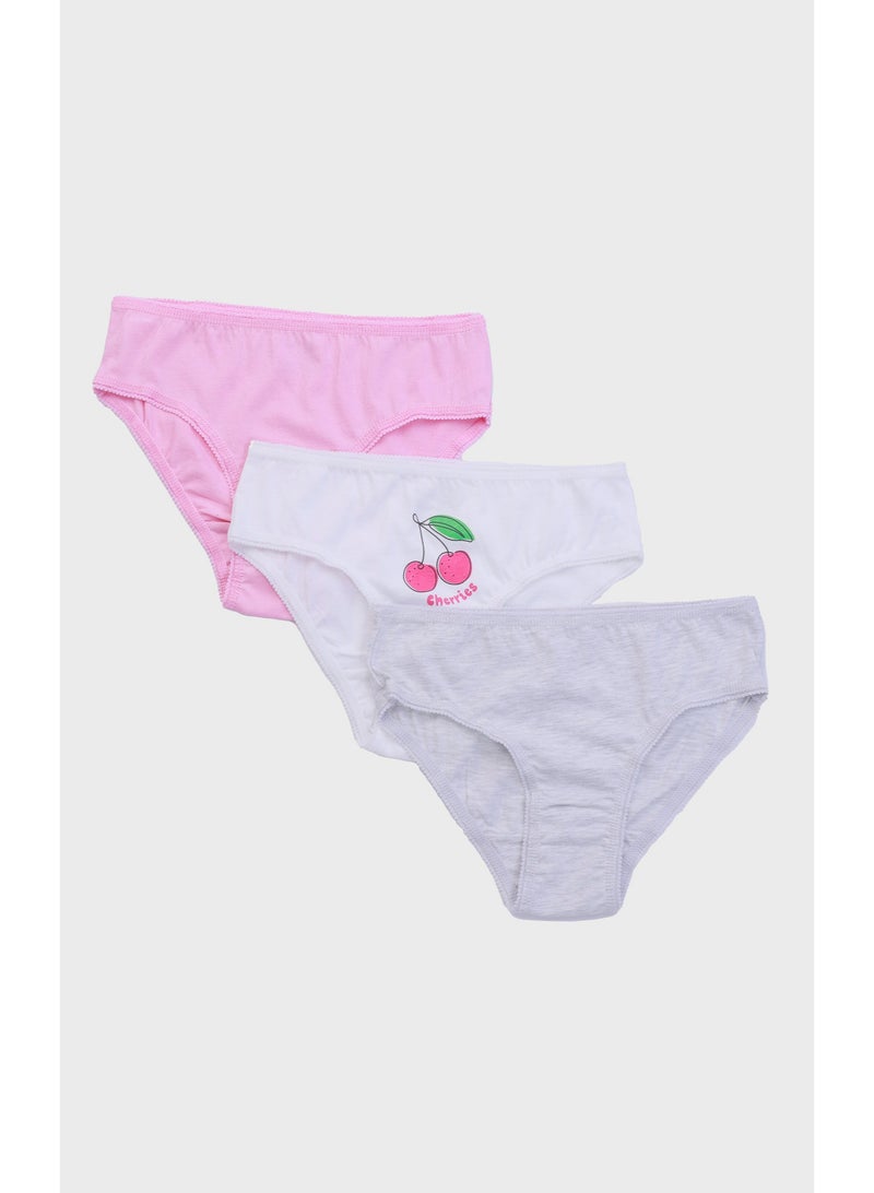 nuego Kids Girls Breathable Brief Pack of 3 Made of Pure Cotton Fabric - Image 2