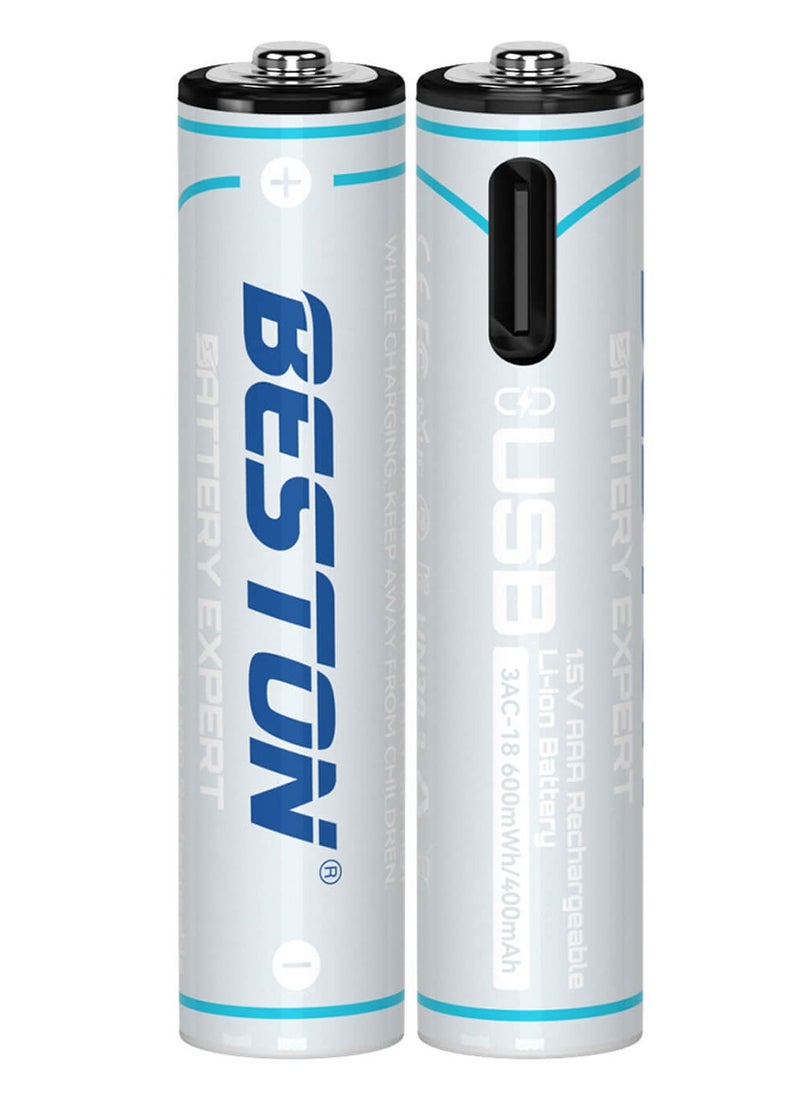 بطاريات ليثيوم قابلة لإعادة الشحن من Beston AAA بجهد 1.5V مع مدخل USB-C 3AC-18 (عبوة من 2) - pzsku/Z883D7553CF5ECF88D80BZ/45/_/1738665329/8e6204a6-6794-467a-a213-b6e52f68d419