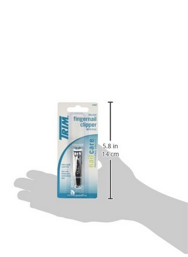 Trim Deluxe Fingernail Clippers With File Sharp Durable Clippers With Foldaway Nail File For Easy Compact Storage Steel Nail Clippers For Precise Even Cuts Every Time - Image 4