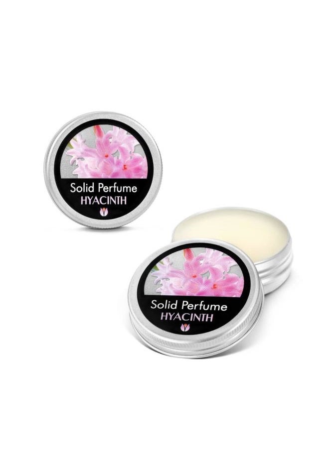Flowerland Solid Perfume - Portable Pocket Balm Perfume Perfect for Travel Use - Natural Fragrance Parfum for Men and Women - Natural & Vegan - Hyacinth (30ml)  - Image 1