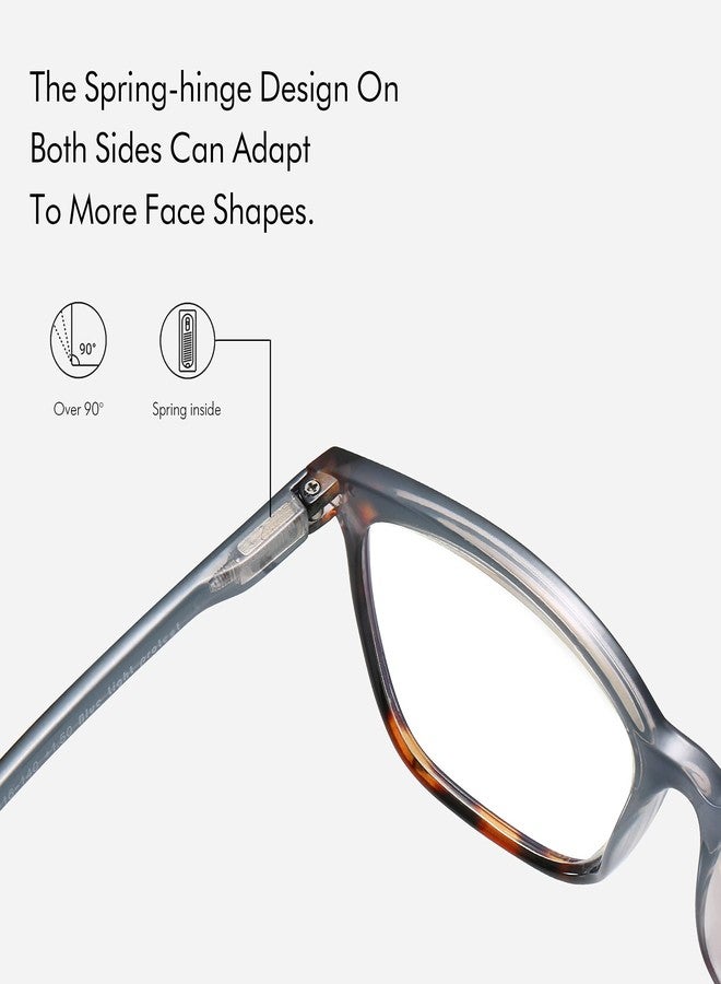 ZENOTTIC Anti Blue Light Glasses Blue Light Blocking Reading Glasses Stylish Leopard Glasses Anti Eyestrain for Women - Image 4