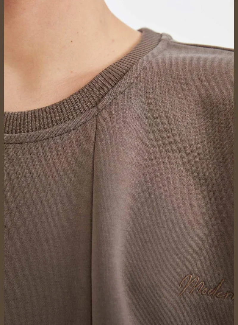 DeFacto Oversize Fit Crew Neck Short Sleeve T-Shirt