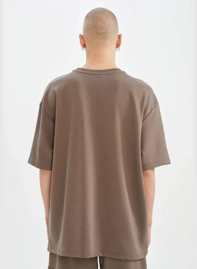 DeFacto Oversize Fit Crew Neck Short Sleeve T-Shirt