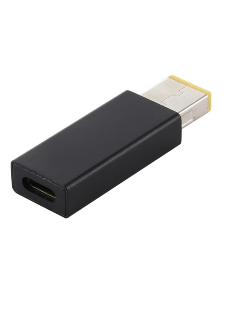 Terabyte PD 20V Big Square Male Adapter Connector for Lenovo (Black) - Image 3