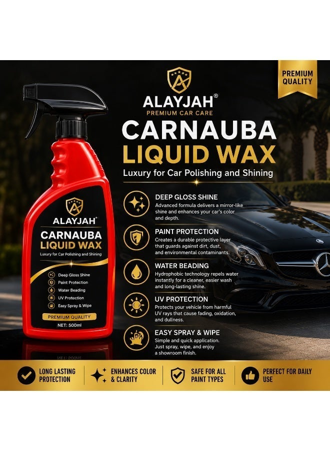 Carnauba Liquid Wax – Restore a Deep Gloss, Protect Your Vehicle, and Drive with Pride, Easy-to-Apply Premium Shine & Paint Protection - Image 3
