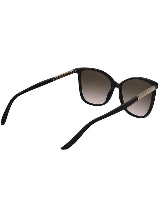 CALVIN KLEIN نظارات شمسية كاملة الإطار من كالفن كلاين CK25504S 5715 (001) باللون الأسود - Image 4