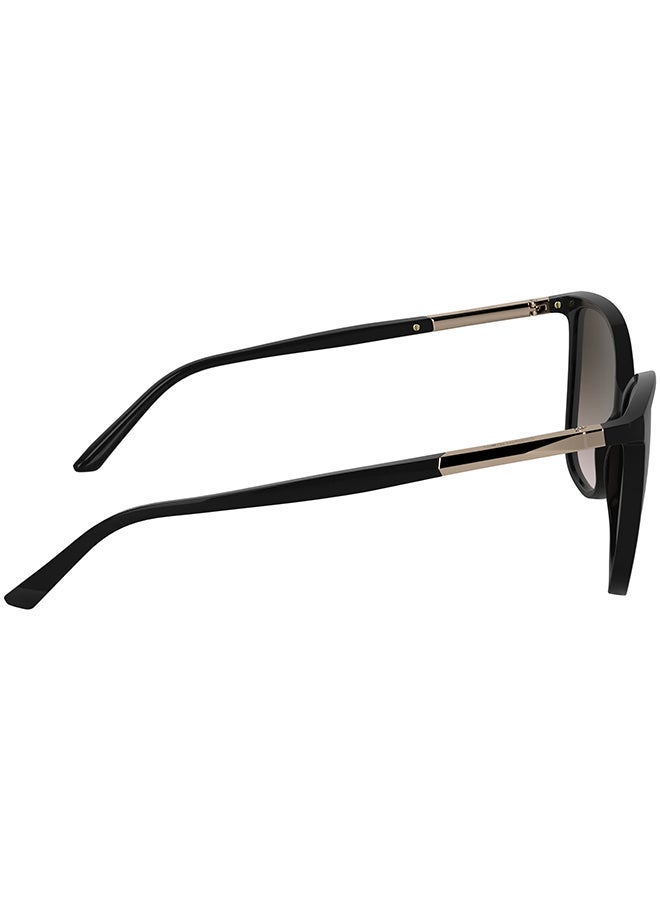 CALVIN KLEIN نظارات شمسية كاملة الإطار من كالفن كلاين CK25504S 5715 (001) باللون الأسود - Image 5