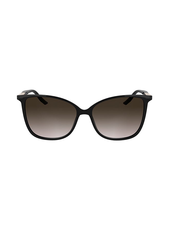 CALVIN KLEIN نظارات شمسية كاملة الإطار من كالفن كلاين CK25504S 5715 (001) باللون الأسود - Image 1