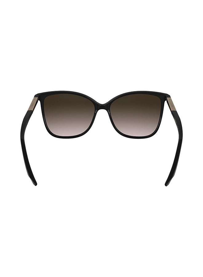 CALVIN KLEIN نظارات شمسية كاملة الإطار من كالفن كلاين CK25504S 5715 (001) باللون الأسود - Image 3