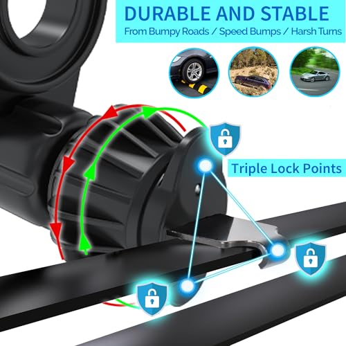 MCCHJoy 2X-Hold Magnetic Car Mount for PopSockets, Easy to Install Air Vent Mount, Adjustable and Secure, Fits All Phones All Socket Grips - Image 3
