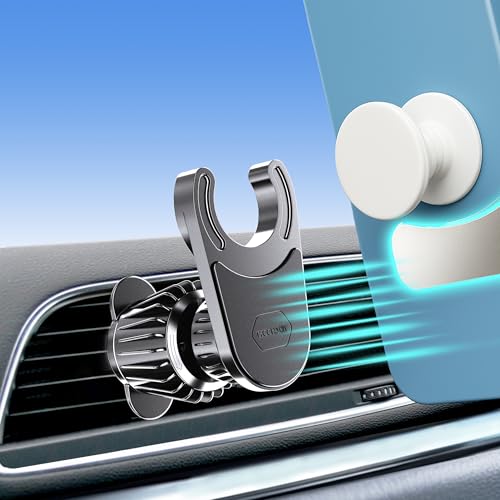 MCCHJoy 2X-Hold Magnetic Car Mount for PopSockets, Easy to Install Air Vent Mount, Adjustable and Secure, Fits All Phones All Socket Grips - Image 1