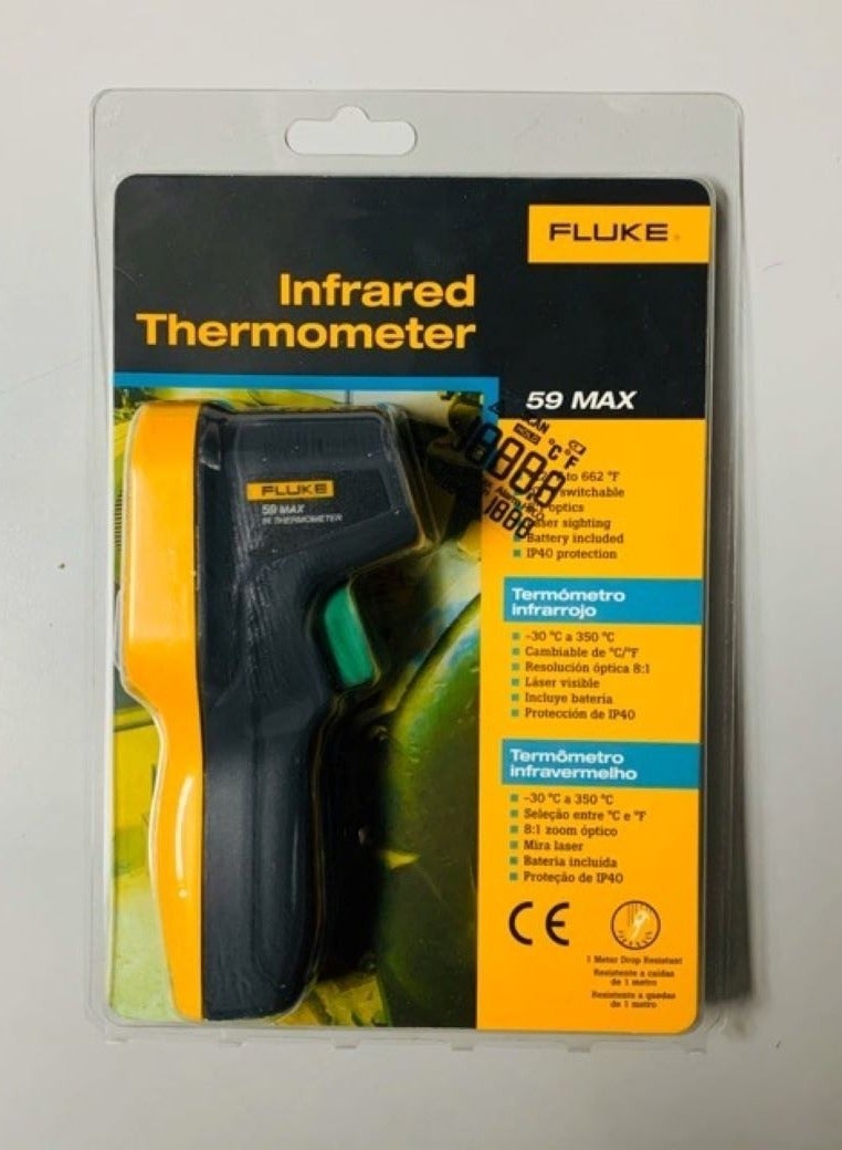 Fluke 59 MAX Handheld Infrared Laser Thermometer (-30°C to 350°C) - Image 3