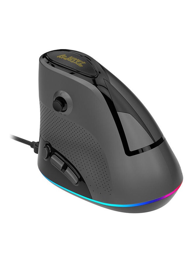 Ajazz AJ307 Vertical Gaming Wired Mice Black - Image 2