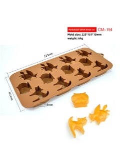 Halloween Pumpkin Silicone Mold Witch Skull Candy (64g) Witch CM-154
