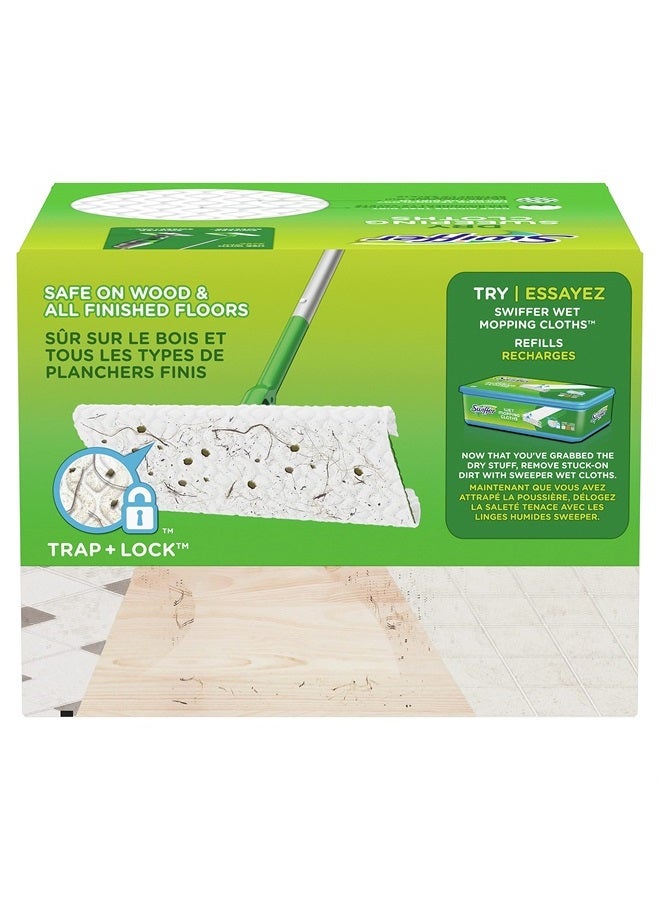 Swiffer Sweeper Dry Sweeping Pad Refills, Hardwood Floor Mop Cleaner Cloth Refill, Gain Scent, 32 Count - Image 2