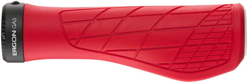 Ergon GA3 Ergonomic Lock-On MTB Grips – Winged Design for Mountain Bike Comfort and Wrist Support, Risky Red, Small - Image 3