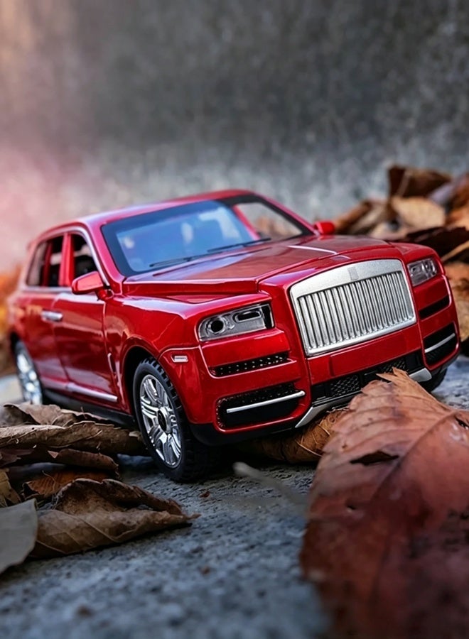 1:32 Scale Alloy SUV Toy Car, 6 Openable Model Doors Diecast Vehicle with Sound Light Pull Back Function, Foldable Rear Seats Collectible Decor Toy Gift for Boys Kids - Image 5