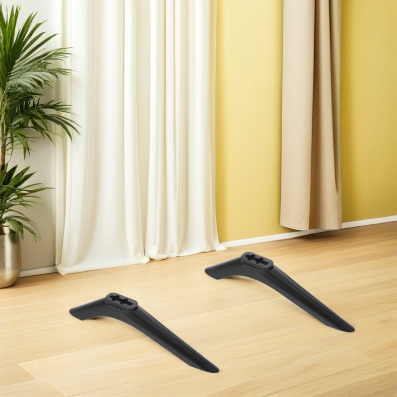 📦 قدم حامل تلفاز سوداء عدد ٢ بتصميم مودرن وتركيب سهل - Image 2
