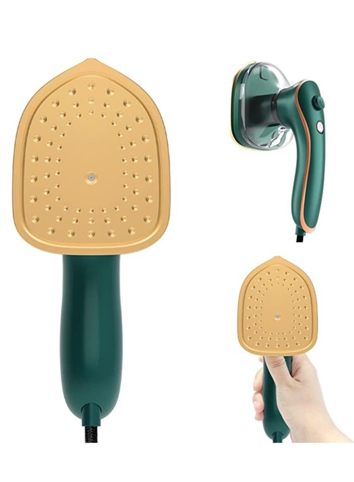 Beauenty Mini Iron for Clothes, Portable Travel Iron Support Dry Wet Ironing, Steam Iron Handheld Ironing Machine (Dark Green) - Image 2