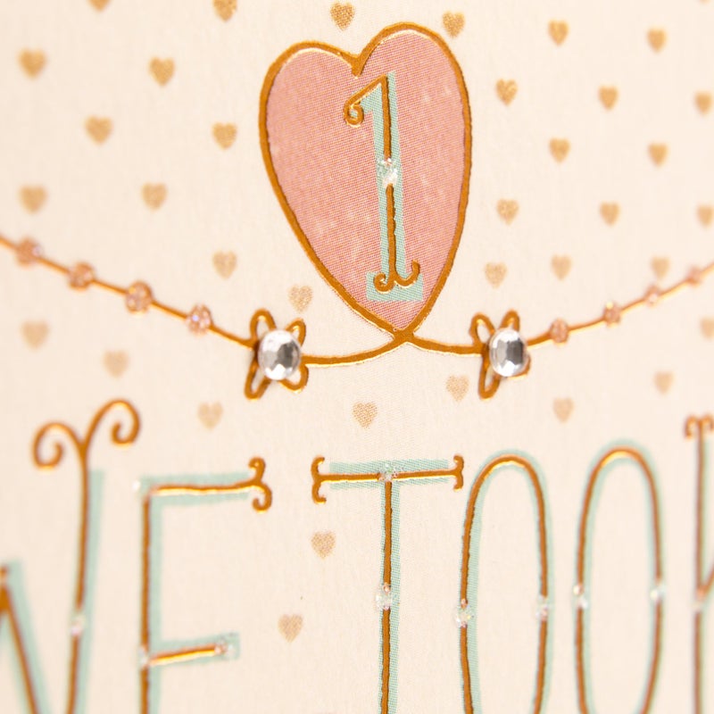 Hallmark 1st Anniversary Card (Chance on What Could Be) - Image 4