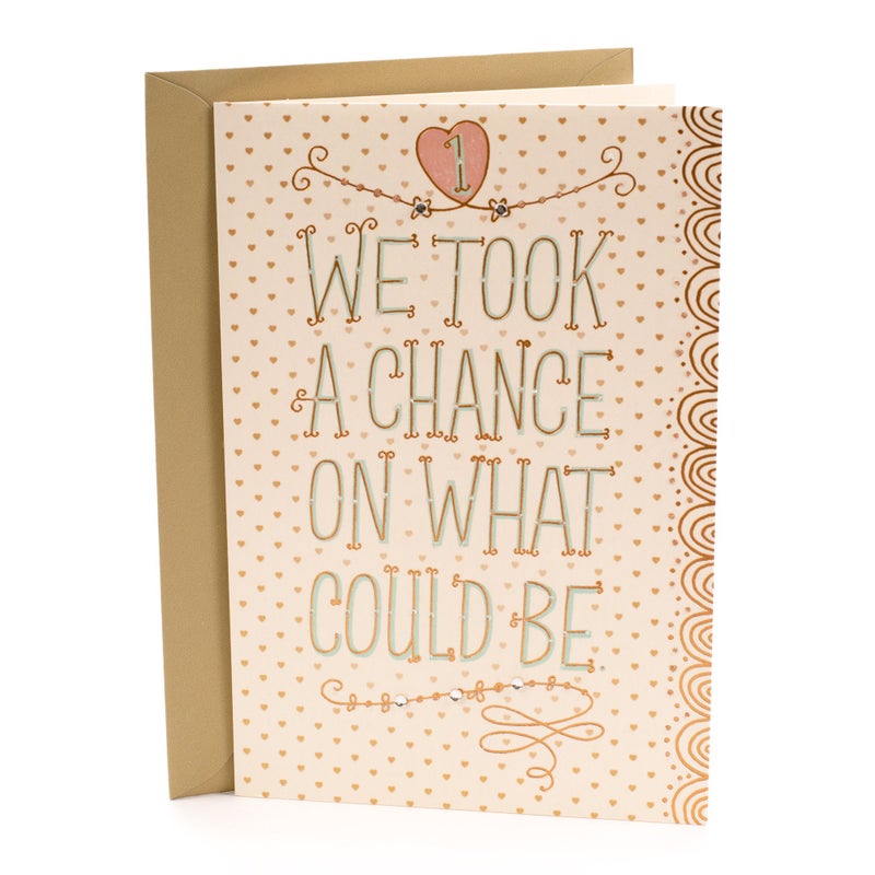 Hallmark 1st Anniversary Card (Chance on What Could Be) - Image 1