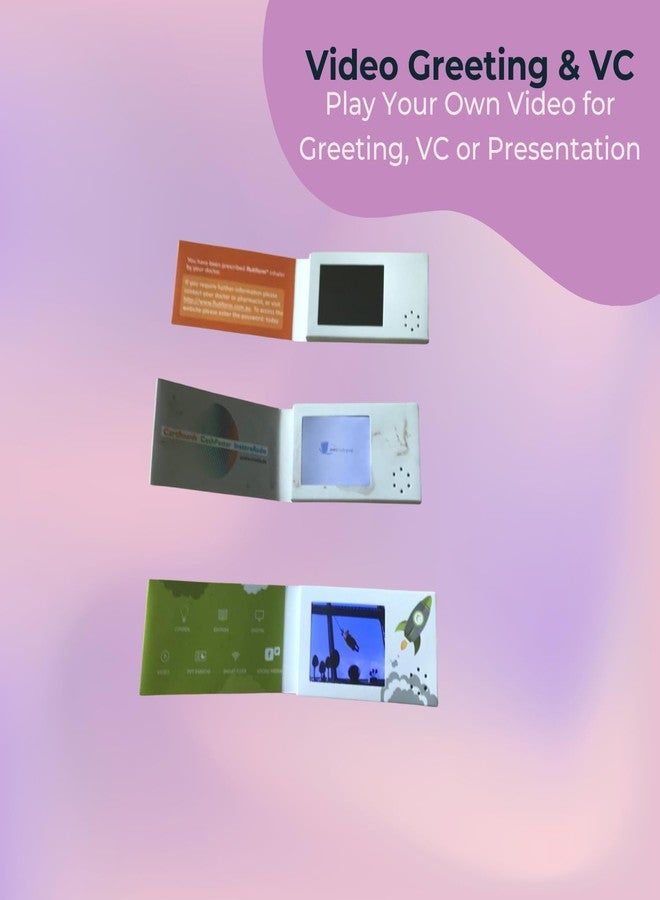 tinydabba Custom LCD Video Greeting Card, 2.4 inch Screen, Digital Message Display for Anniversary, Birthday, Wedding, Valentine, Visting Card - Image 3