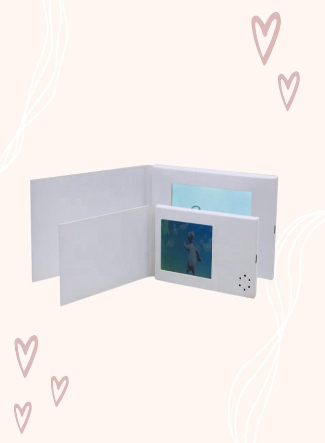 tinydabba Custom LCD Video Greeting Card, 2.4 inch Screen, Digital Message Display for Anniversary, Birthday, Wedding, Valentine, Visting Card - Image 2