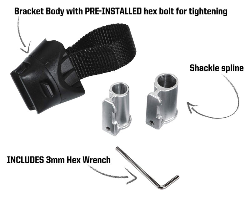 Kryptonite Transit FlexFrame-U Bracket Bike Lock Mount, Lightweight Mounting Bracket for Kryptonite U-Locks 13mm-16mm Shackles, Bicycle Attachment Accessory,Black - Image 3