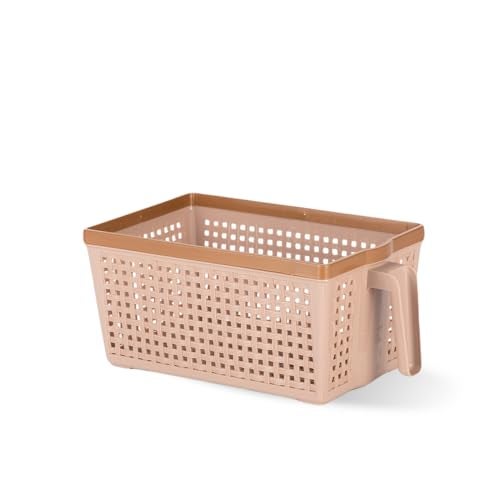 Nayasa Frill Fruit Basket for Dining Table & Fridge | Multipurpose Basket for Storage | Storage and Organisers | Ideal for Kitchen, Fridge & Dining Table | 6 Litre | Beige - Image 1
